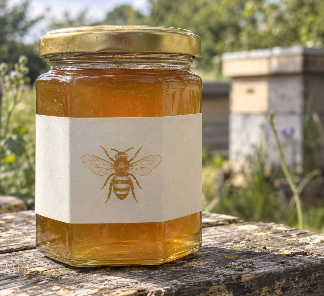 The Humble Bumble artisan honey jar